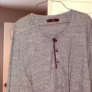 Vince Blue/Gray Henley Never Worn w/o Tags Sz L